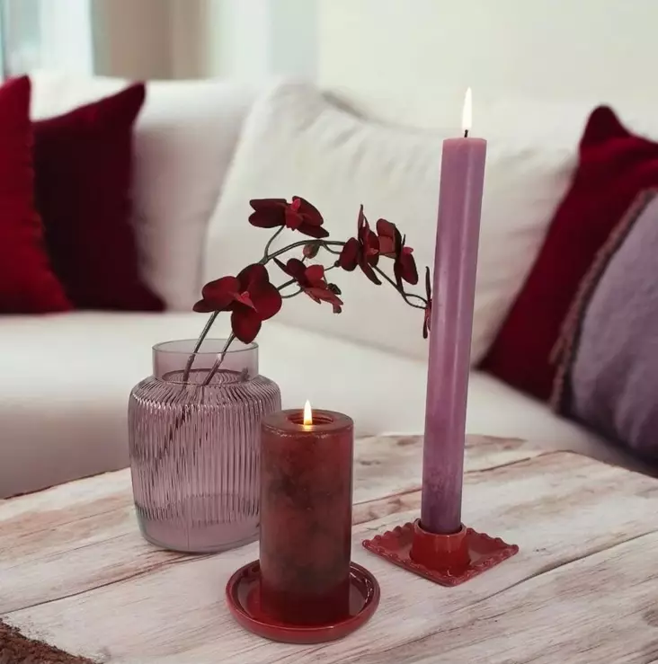 Läpivärjätty kruunuputti 34 cm, marjapuuro - Läpivärjätyt kruunuputit - 1500892 - 1