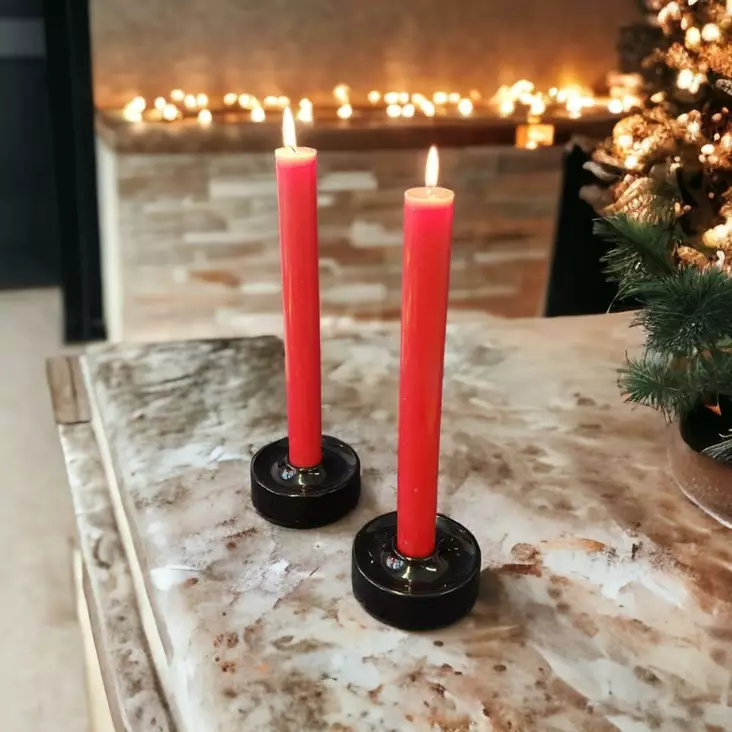 Läpivärjätty kruunuputti 34 cm, punainen - Läpivärjätyt kruunuputit - 1500812 - 1