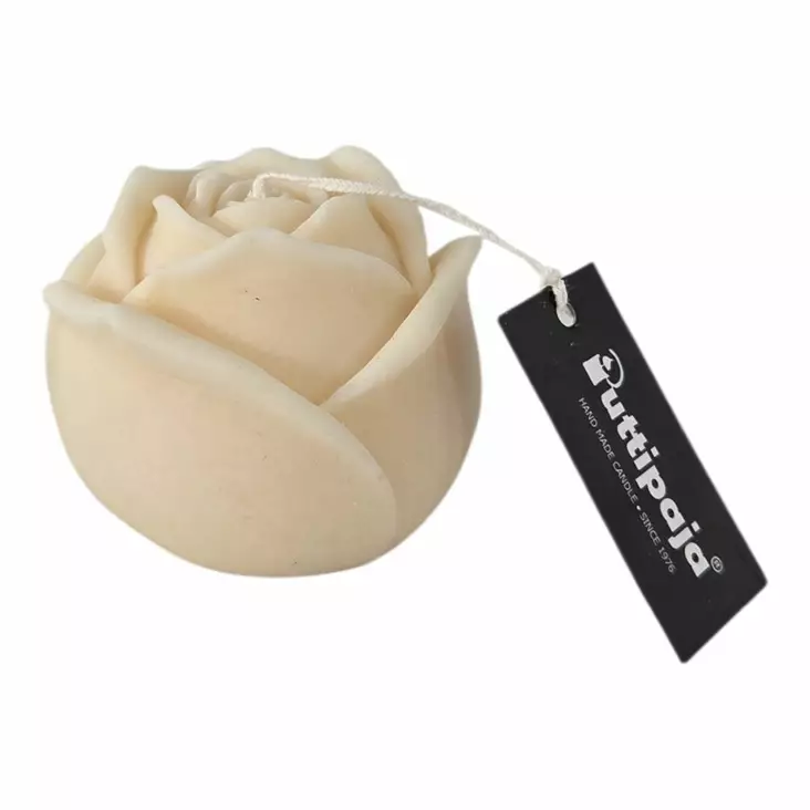 Soijavaha ruusukynttilä kerma - Soijavahakynttilät - 2806002 - 1