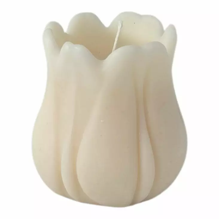 Soijavaha tulppaanikynttilä kerma - Soijavahakynttilät - 2807002 - 1