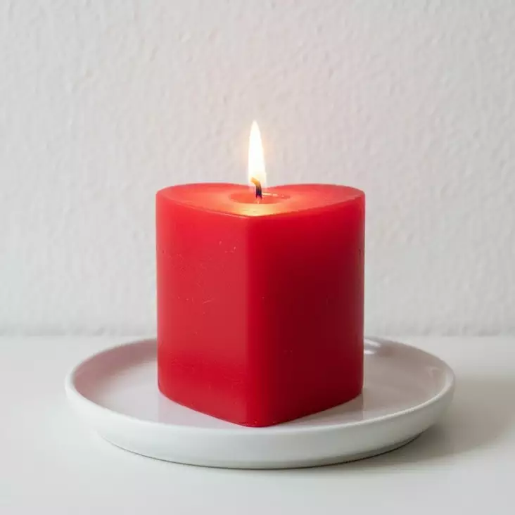 Sydänkynttilä, punainen - Sydänkynttilät - 1410812 - 1