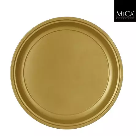 Milos metallinen tarjotin kulta 45 cm - Kynttilälautaset - 40-1165843 - 2