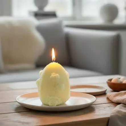 Munakynttilä, soijavaha, vaaleankeltainen - Soijavahakynttilät - 281401703 - 1