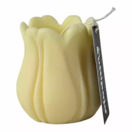 Soijavaha tulppaanikynttilä vaaleankeltainen - Soijavahakynttilät - 2807003 - 1