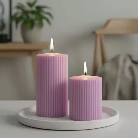 Vekkikynttilä, lila - Vekkikynttilät - 14603V-23 - 1
