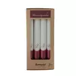 Dip dye Adventti -kruunukynttiläpakkaus, viini 4kpl/pkt - Adventtikynttilät - 19013-ad-13 - 4