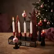 Dip dye Adventti -kruunukynttiläpakkaus, viini 4kpl/pkt - Adventtikynttilät - 19013-ad-13 - 2