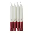 Dip dye Adventti -kruunukynttiläpakkaus, viini 4kpl/pkt - Adventtikynttilät - 19013-ad-13 - 5