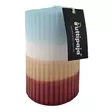 Dip dye vekkikynttilä vaaleansininen, okra, viini 12 cm - Dip dye -raitakynttilät - 14604V-220413 - 3