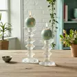 Helmiäishohto pallokynttilä, salvia, 2 kpl/pkt - Metallihohtokynttilät - 1902033 - 1