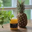Tuoksukynttilä Ananas Puttipajalta, keltainen kynttilä alustalla, raikas ja kesäinen tunnelma. - Tuoksukynttilät - 20004333 - 5