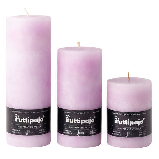 Läpivärjätty pöytäkynttilä, lila - Yksiväriset pöytäkynttilät - 1570423 - 1