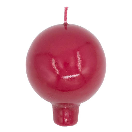 Loiste-pallokynttilä, viini, 2 kpl/pkt - Loistekynttilät - 2602013 - 1