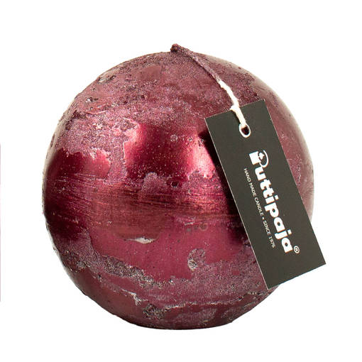 Metallihohtopallo 10 cm, viini - Metallihohtokynttilät - 1950413 - 1