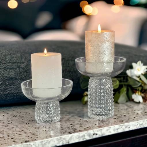 Nomi kynttilänjalka/maljakko, matala - Lasiset kynttilänaluset - 409027-1103903 - 1