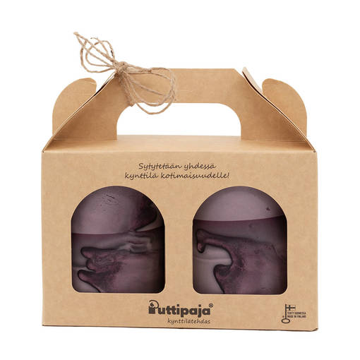 Lahjapakkaus tervakynttilä, luumu - Tervakynttilät - 1240423 - 1