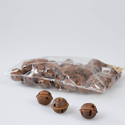 Ruosteiset kulkuset, 20 kpl - Paketti- ja joulukuusenkoristeet - 471353 - 1