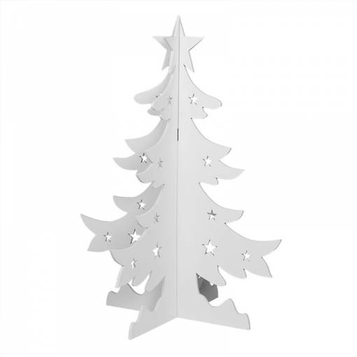 Puinen valkoinen kuusi - Joulukoristeet - 540413 - 1
