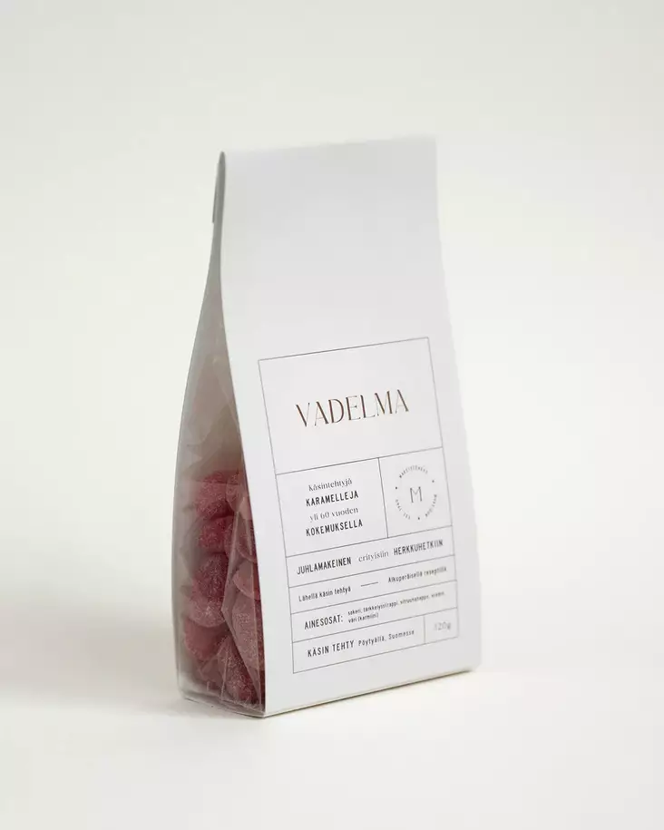 Makeidon vadelma-karamelli, 120g - Teet, kahvit, makeiset - 9146-03 - 1