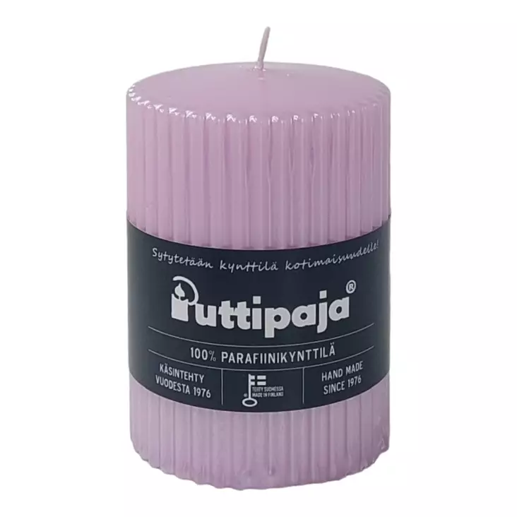 Helmiäishohto vekkikynttilä, 10 cm, lila - Metallihohtokynttilät - 19605V23 - 2