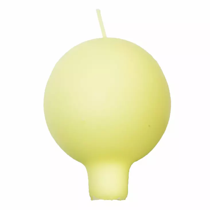 Jalallinen pallokynttilä, vaaleankeltainen, 2 kpl/pkt - Pallokynttilät - 1402003 - 1