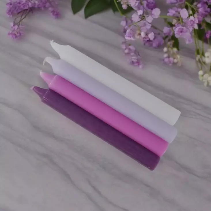 Kruunukynttiläpakkaus Iiris - Läpivärjätyt kruunut - 15013-4-23 - 1