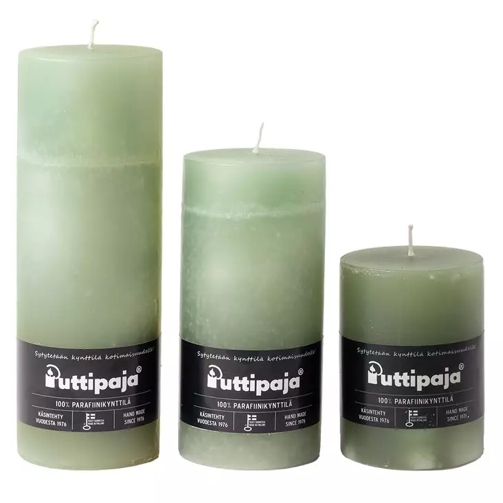 Läpivärjätty pöytäkynttilä, salvia - Yksiväriset pöytäkynttilät - 1570433 - 1