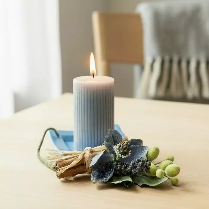 Magn.mansetti kanelitangolla, sin - Kynttilämansetit ja -korut - 33909-003 - 1