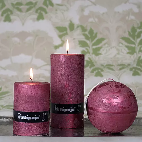 Metallihohtokynttilä, viini - Metallihohtokynttilät - 1990413 - 1