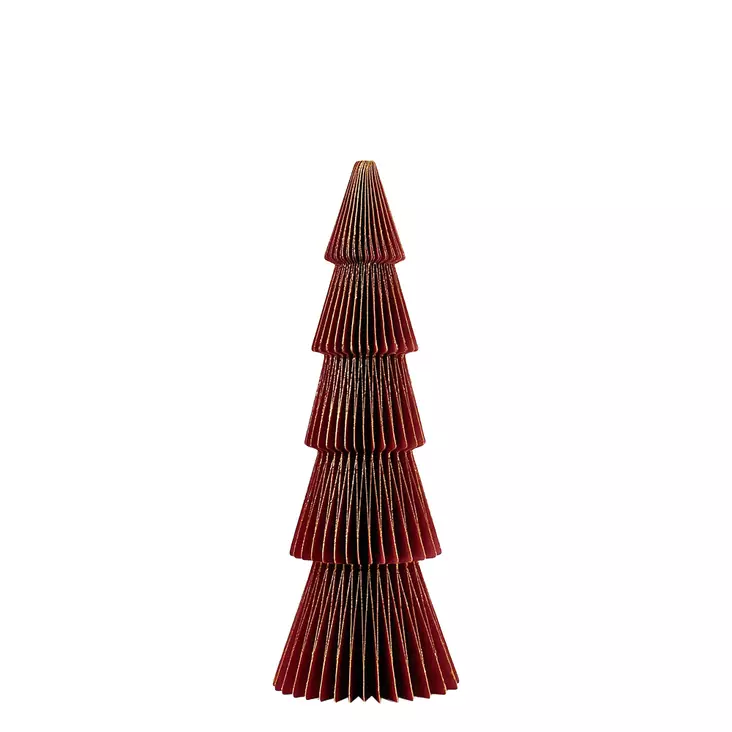 Paperikuusi, viini, 30 cm - Joulukoristeet - 881930-13 - 1