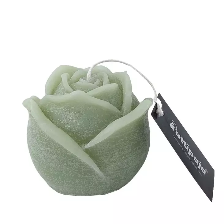 Ruusukynttilä, salvia - Läpivärjätyt muotokynttilät - 1506033 - 1