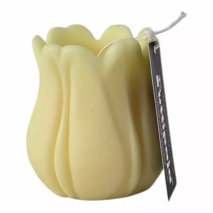 Soijavaha tulppaanikynttilä vaaleankeltainen - Soijavahakynttilät - 2807003 - 1