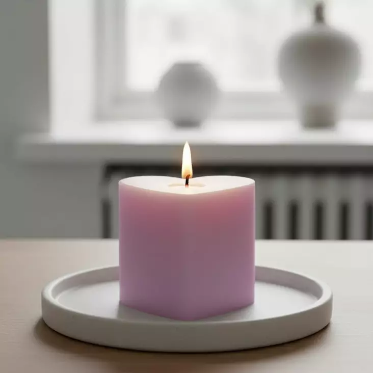 Sydänkynttilä, lila - Sydänkynttilät - 1410823 - 1