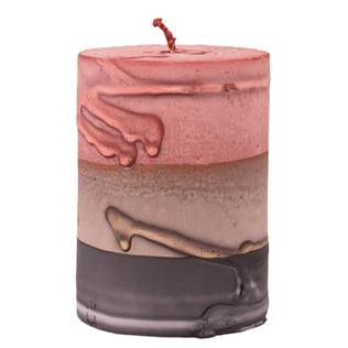 Tervakynttilä 7x10 cm, punaraita - Tervakynttilät - 1200754 - 1