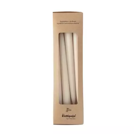 Antiikkikynttilä 30 cm, kerma, 2 paria / pkt - Antiikkikynttilät - 1401002-4 - 2