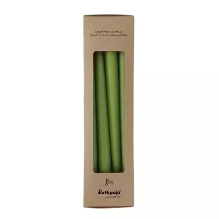 Antiikkikynttilä 30 cm, oliivi 2 pr/pkt - Antiikkikynttilät - 1401032-4 - 2