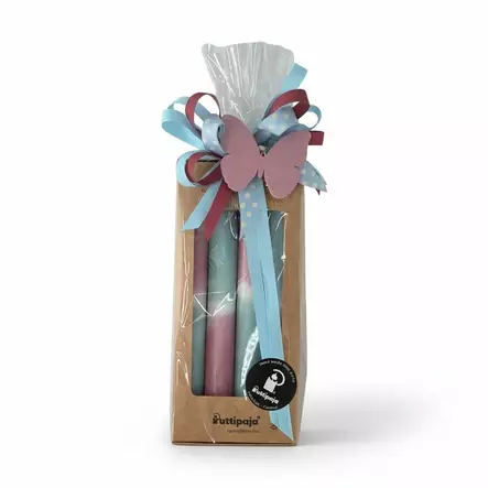 Dipdye-kruunu lahjapakkaus, turkoosi/marjapuuro - Valmiit lahjapaketit - 7914013-1992-4 - 1