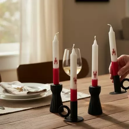 Rapujuhlat kruunukynttilät 4 kpl/pkt - Rapujuhlat - 29013-ra-0112-4 - 1