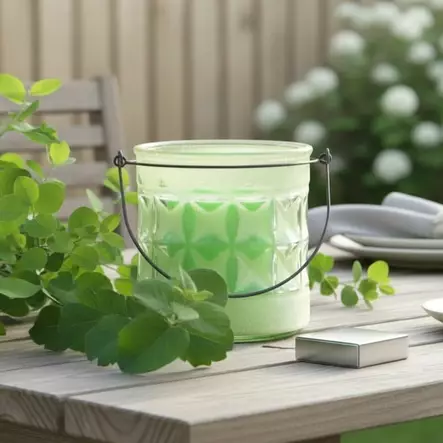 Saga-lasilyhty lime/ vaaleanvihreä - Lasilyhdyt ja hurrikaanit - 39184 - 2