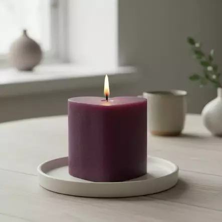 Sydänkynttilä, luumu - Sydänkynttilät - 1410824 - 1