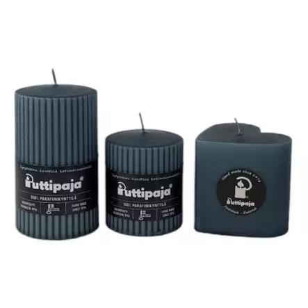 Sydänkynttilä, savunsininen - Sydänkynttilät - 1410884 - 2