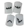 Halloween -pöytäkynttiläpaketti, lepakot 4 kpl/pkt - Halloweenkynttilät - 27112-ha-33-4 - 4