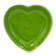 Alumiininen sydänalunen 14 cm, omenan vihreä - Metalliset kynttilänaluset - 40272-14 - 1