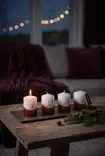 Dip dye Adventti -pöytäkynttiläpaketti, viini - Adventtikynttilät - 27112-ad-13-4 - 5