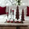 Dip dye Adventti -pöytäkynttiläpaketti, viini - Adventtikynttilät - 27112-ad-13-4 - 9