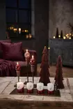 Dip dye Adventti -pöytäkynttiläpaketti, viini - Adventtikynttilät - 27112-ad-13-4 - 2