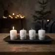 Dip dye Adventti -pöytäkynttilä pkt, hopea - Adventtikynttilät - 27112-ad-42-4 - 1