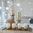 Dip dye Adventti -pöytäkynttilä pkt, kulta - Adventtikynttilät - 27112-ad-41-4 - 2