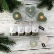 Dip dye Adventti -pöytäkynttilä pkt, sammal - Adventtikynttilät - 27112-ad-17-4 - 2
