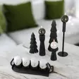 Dip dye Adventti -pöytäkynttilä pkt, sammal - Adventtikynttilät - 27112-ad-17-4 - 4